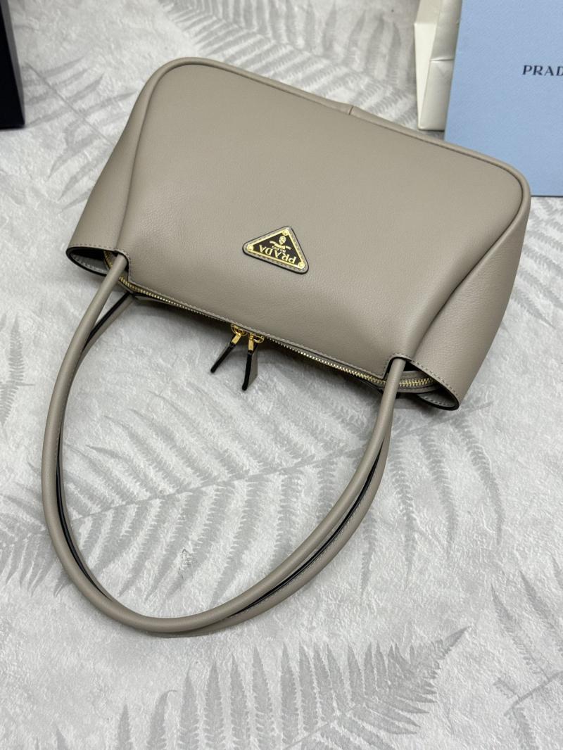 Prada Medium leather handbag 1BA444 Grey