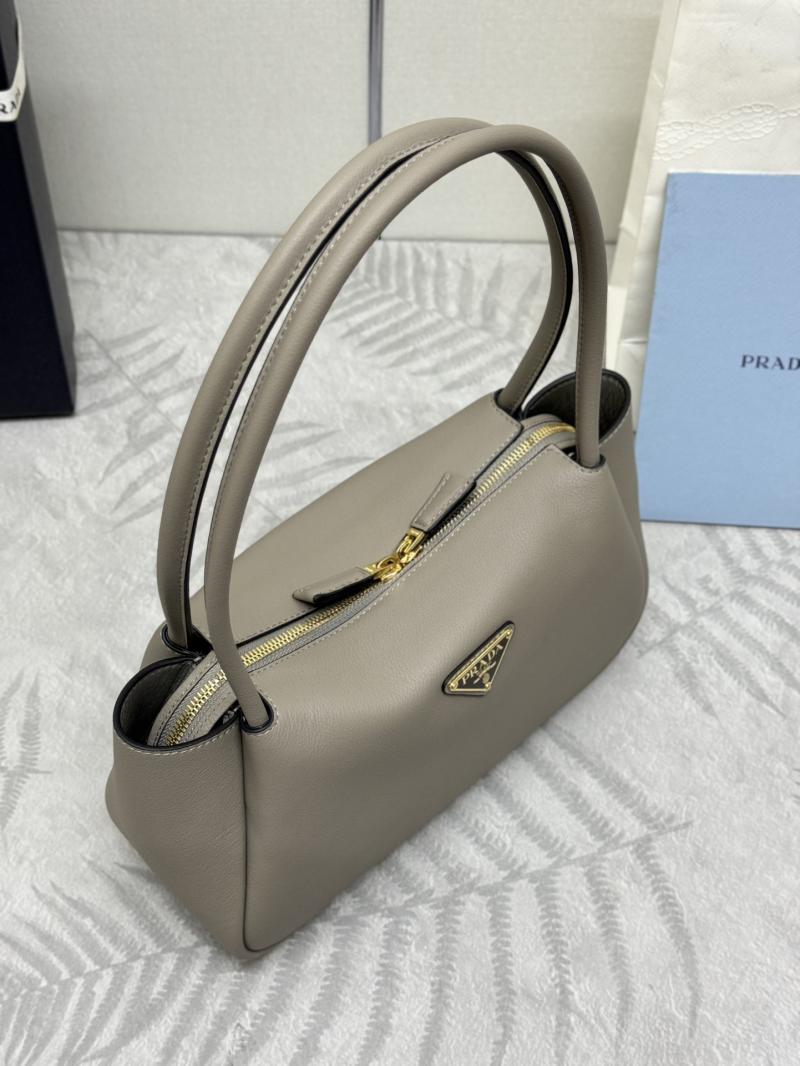 Prada Medium leather handbag 1BA444 Grey