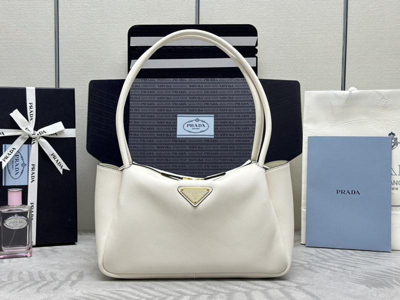 Prada Medium leather handbag 1BA444 White