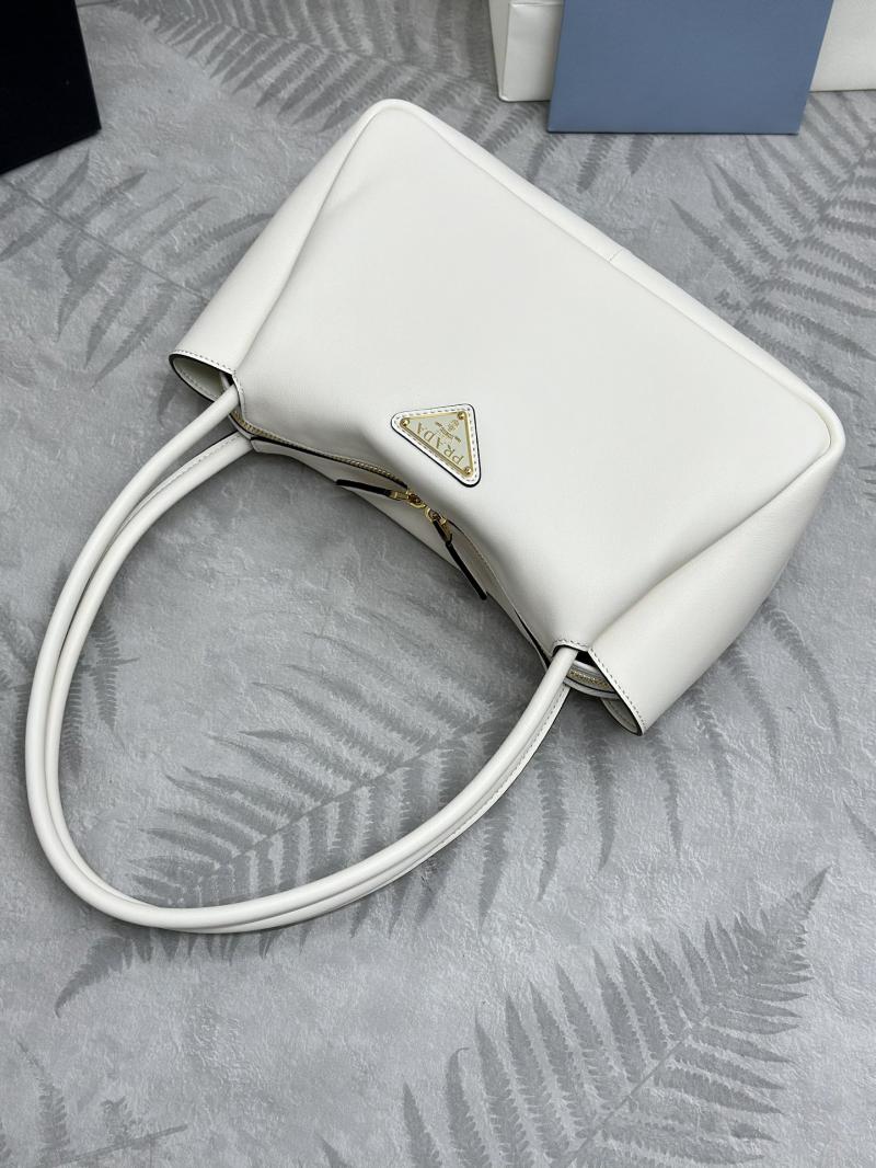 Prada Medium leather handbag 1BA444 White