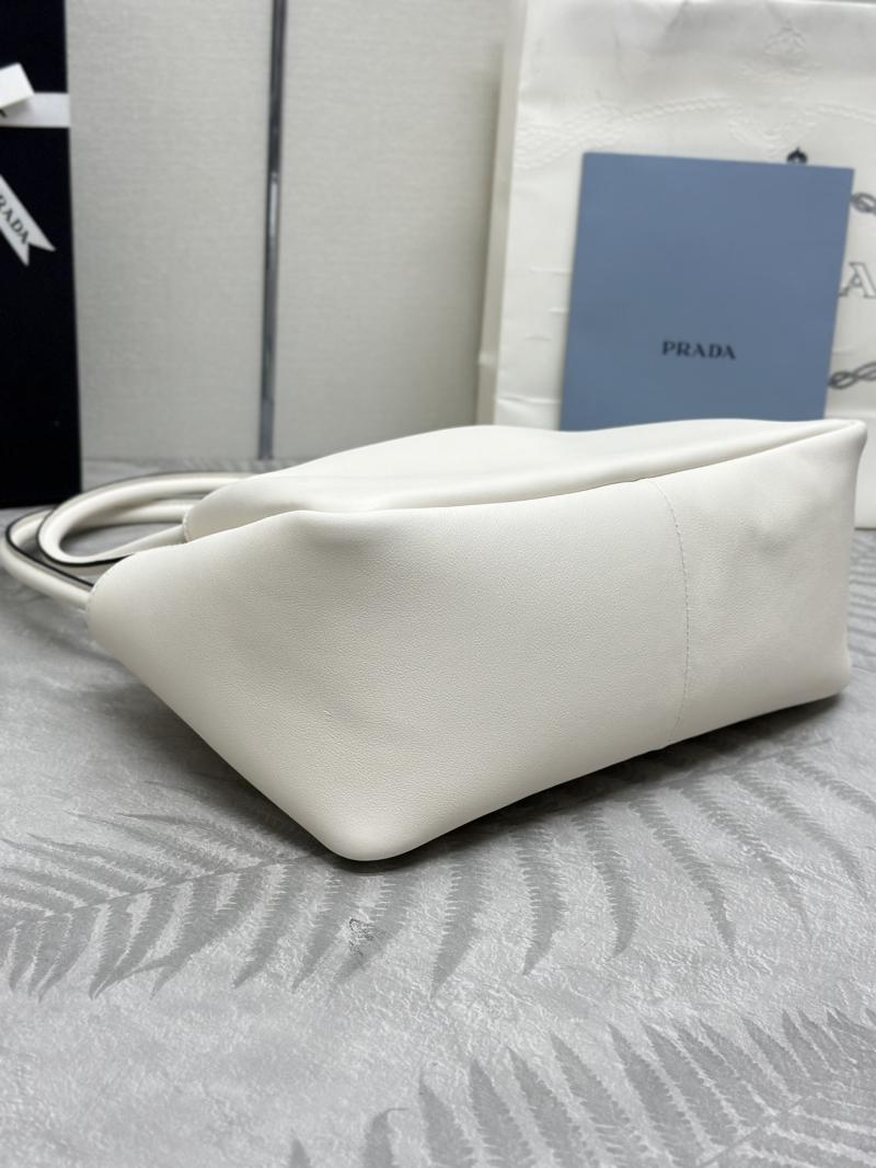 Prada Medium leather handbag 1BA444 White