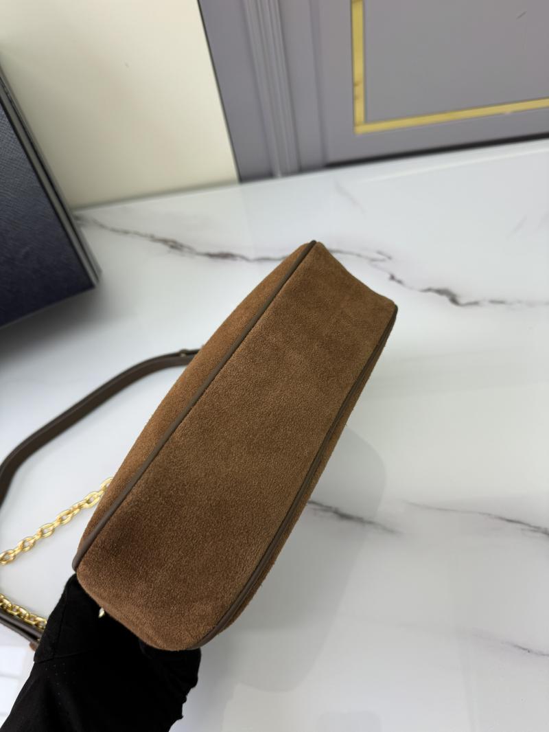 Prada Re-Edition Suede mini bag Brown 1BC204