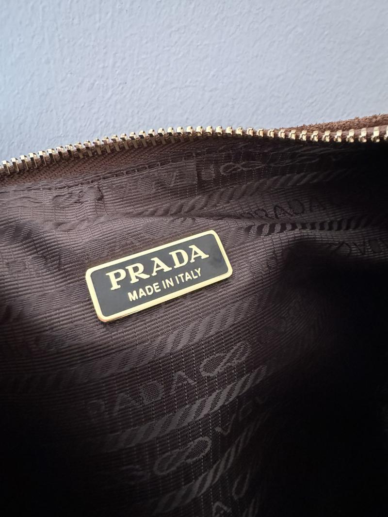 Prada Re-Edition Suede mini bag Brown 1BC204