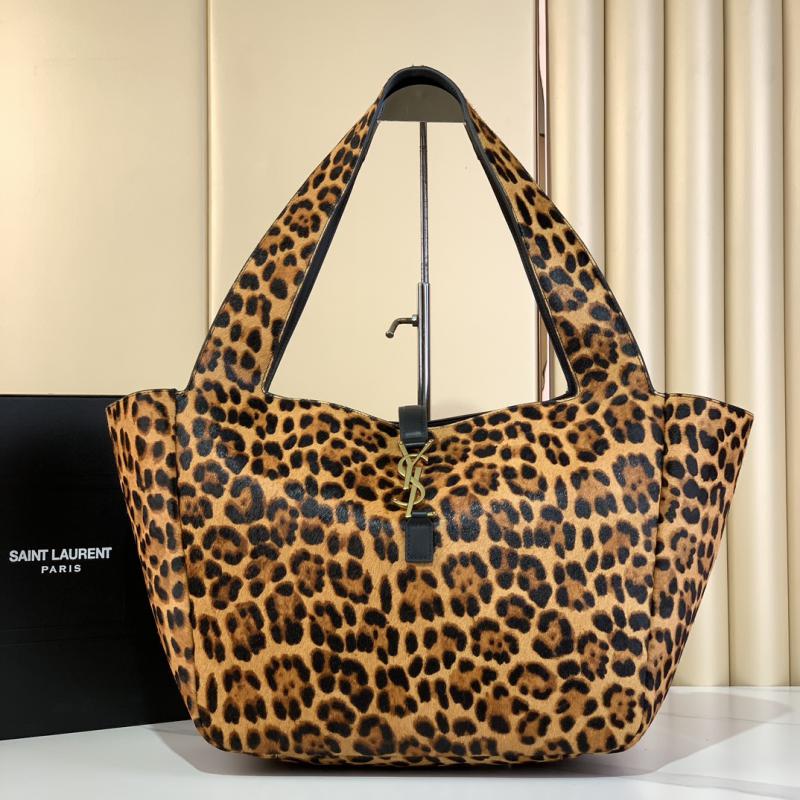 Saint Laurent Leopard Bea Tote Bag 763435