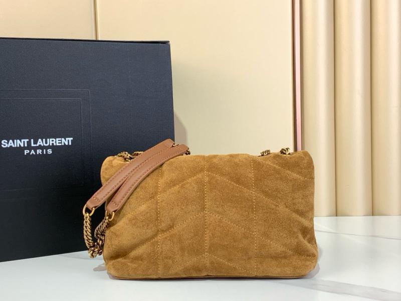 Saint Laurent Loulou Toy Suede Bag Brown 759337