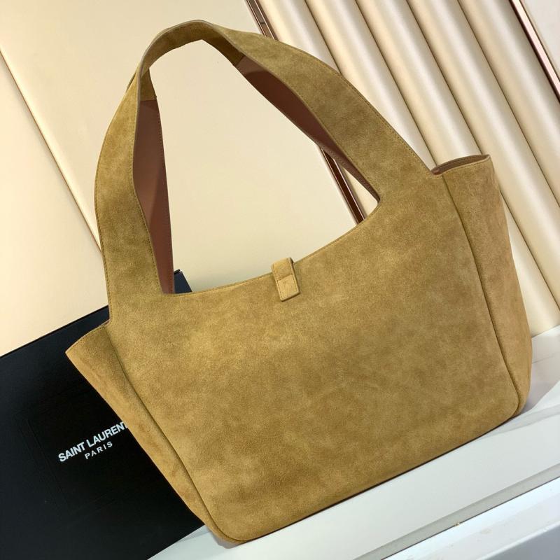 Saint Laurent Suede Bea Tote Bag 763435 Brown