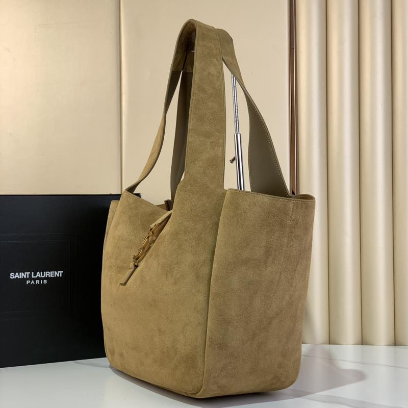 Saint Laurent Suede Bea Tote Bag 763435 Grey