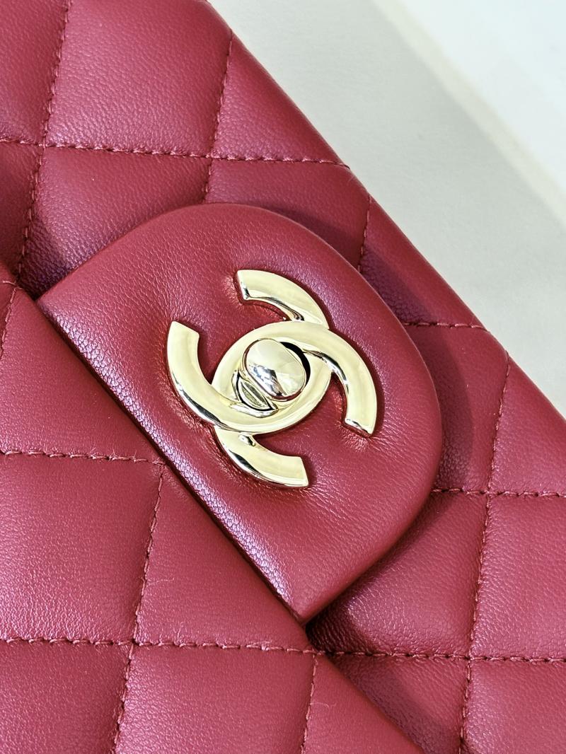 Small Chanel Lambskin Flap Bag A01116 Red