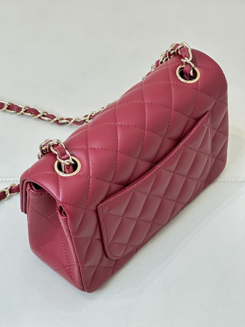 Small Chanel Lambskin Flap Bag A01116 Red