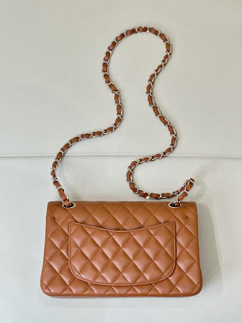 Small Chanel Lambskin Flap Bag A01117 Caramel