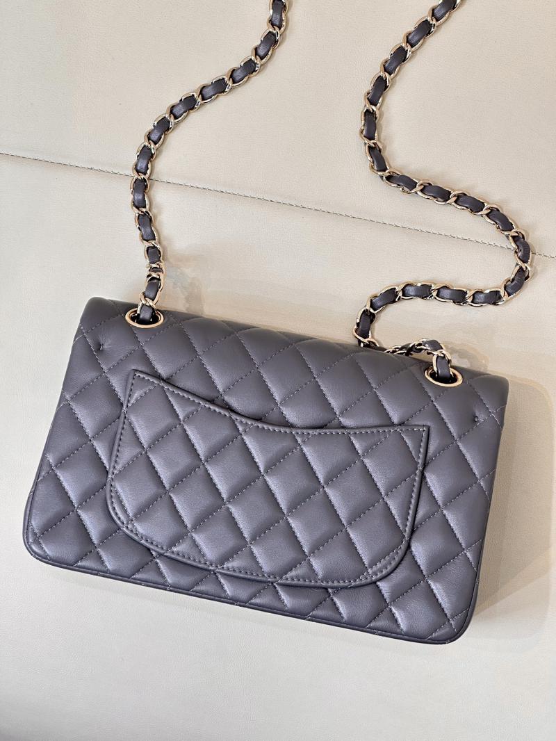 Small Chanel Lambskin Flap Bag A01117 Grey