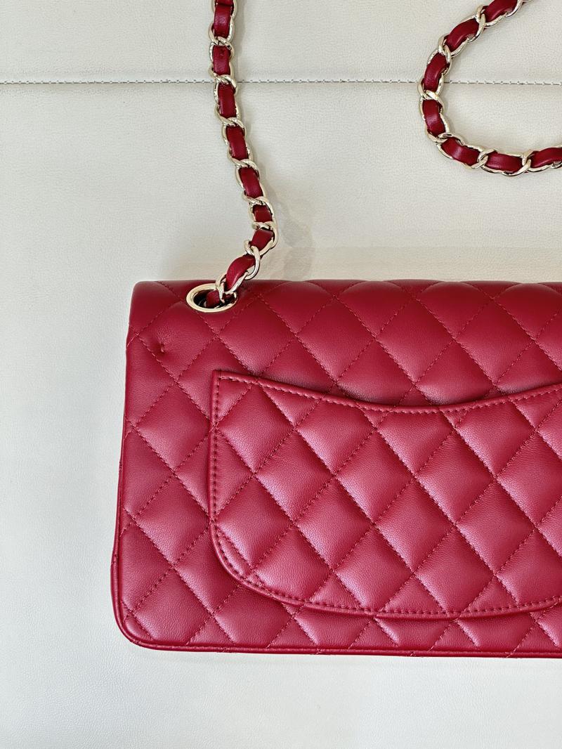 Small Chanel Lambskin Flap Bag A01117 Red