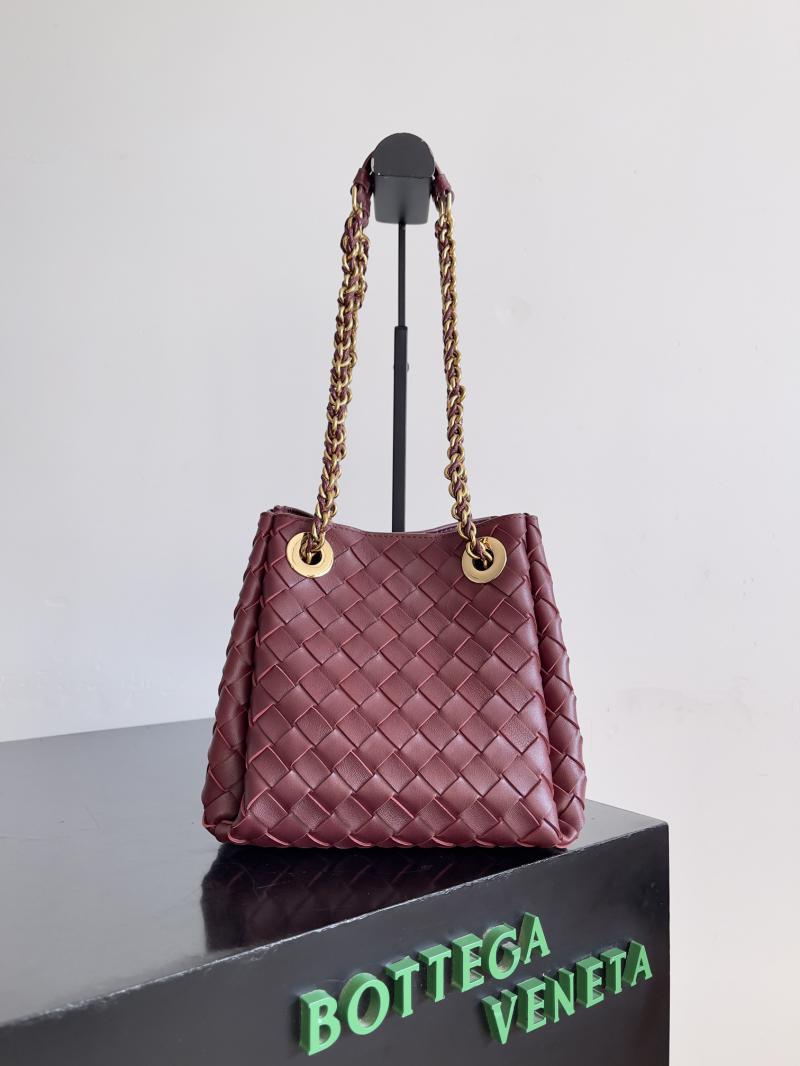 Bottega Veneta Small Parachute Chain 817175 Burgundy