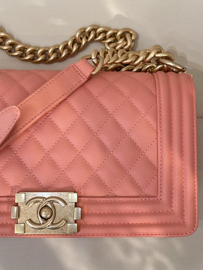 Boy Chanel Handbag A67086 Peach Pink