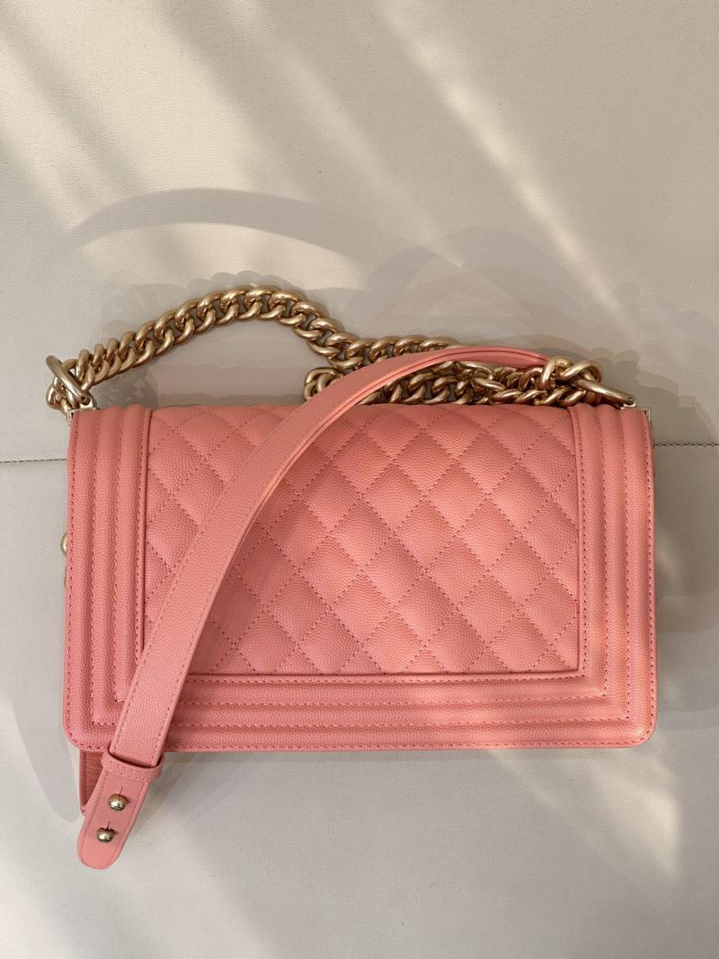 Boy Chanel Handbag A67086 Peach Pink