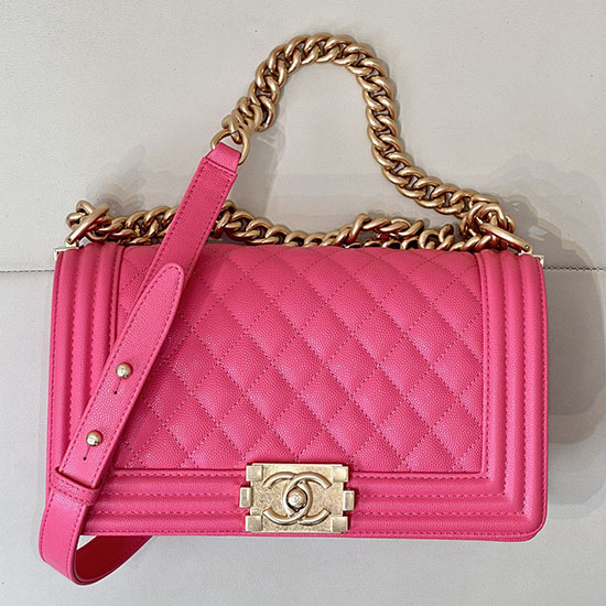 Boy Chanel Handbag A67086 Peach