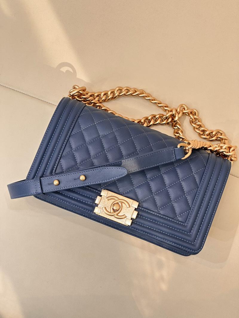 Boy Chanel Handbag A67086 Peacock Blue