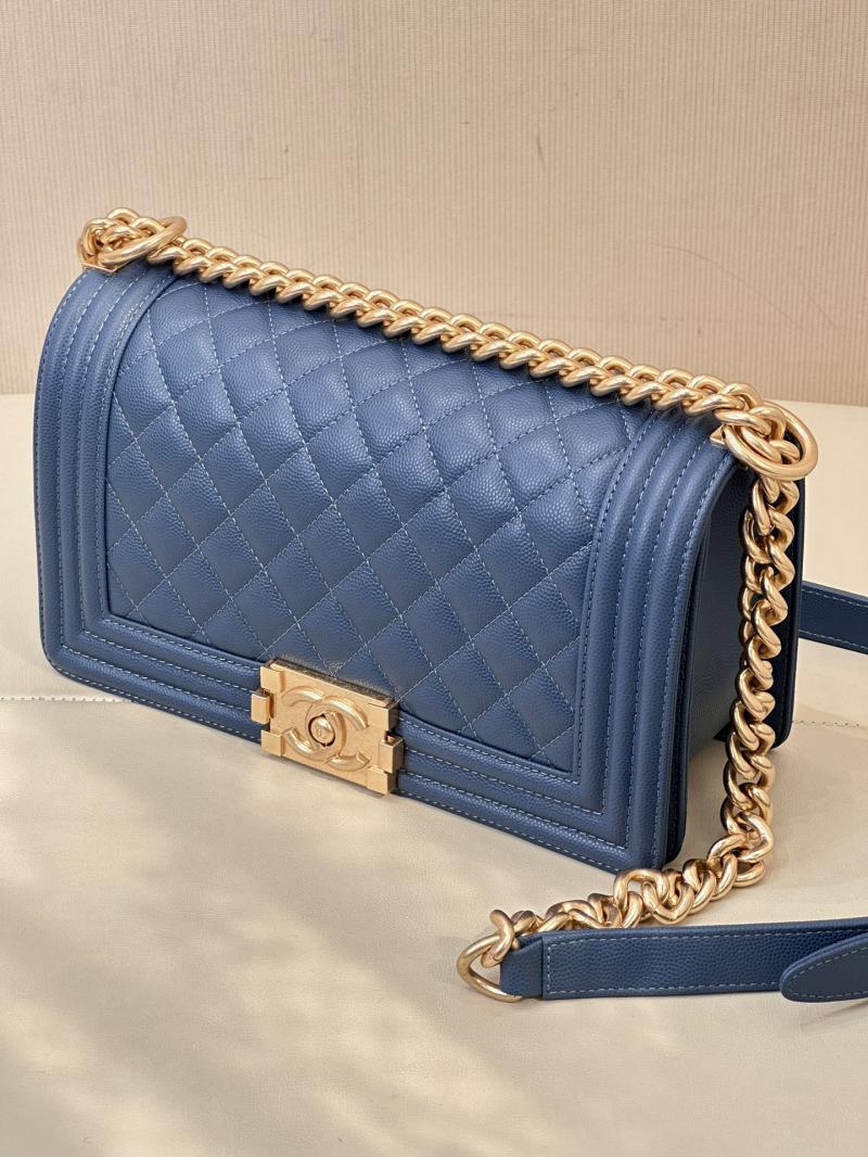 Boy Chanel Handbag A67086 Peacock Blue