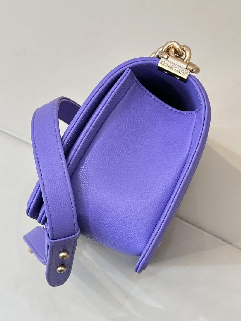 Boy Chanel Handbag A67086 Purple