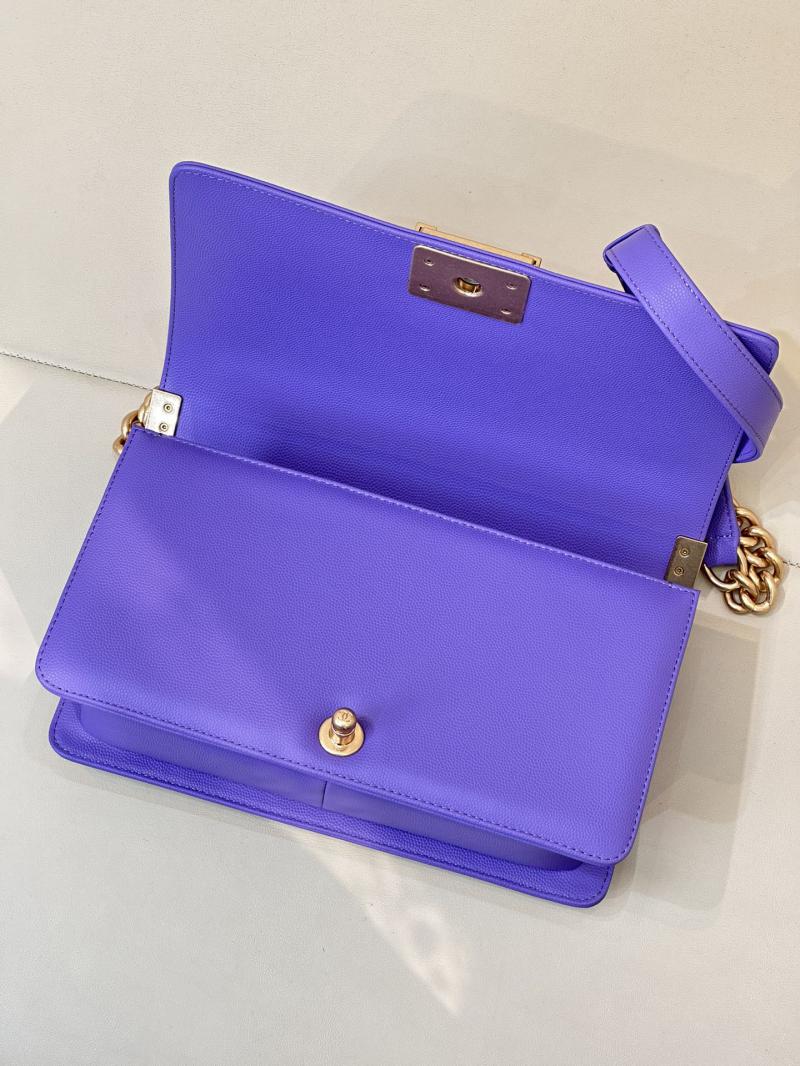 Boy Chanel Handbag A67086 Purple