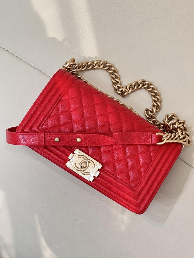 Boy Chanel Handbag A67086 Red