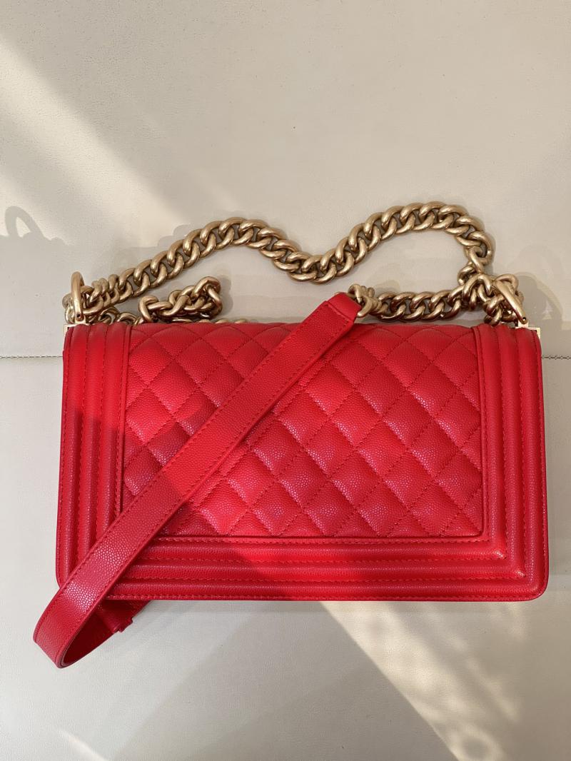 Boy Chanel Handbag A67086 Red