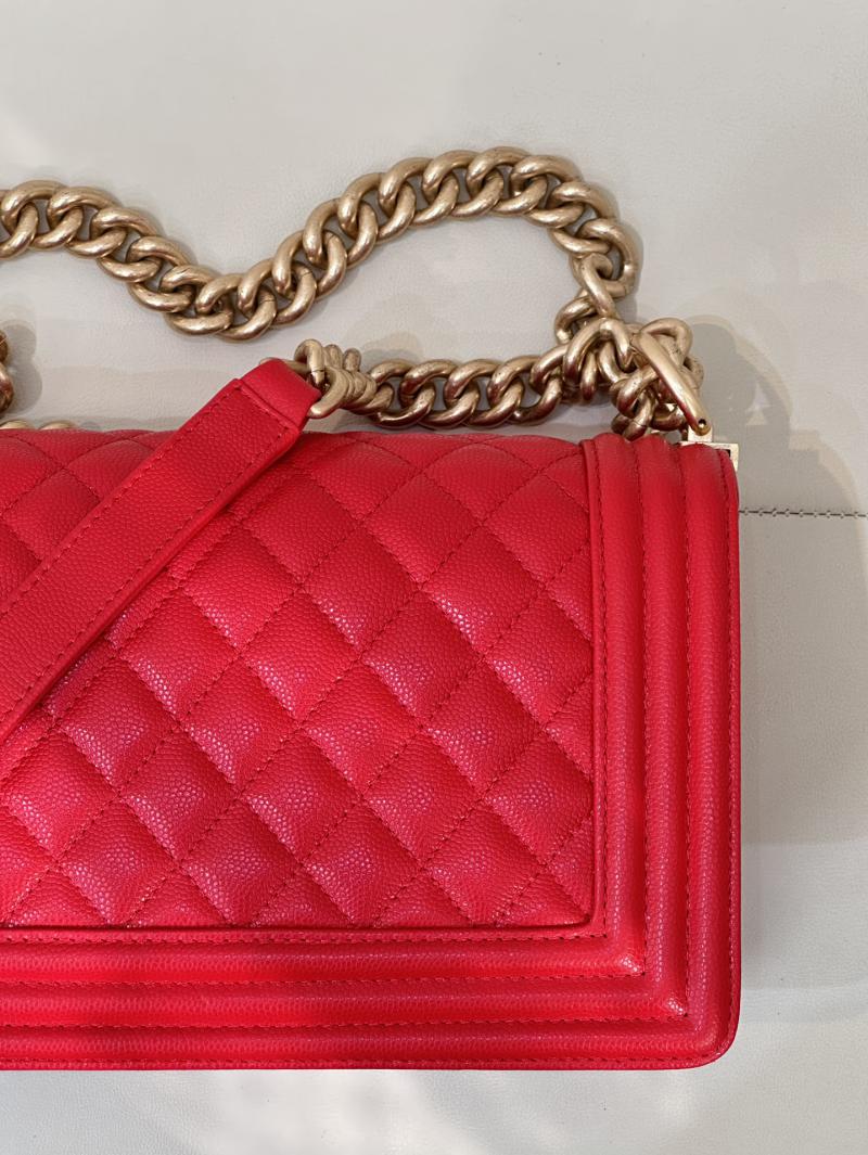 Boy Chanel Handbag A67086 Red