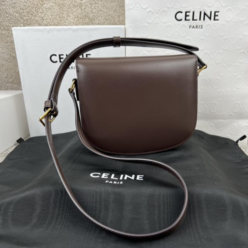 Celine Teen Besace Triomphe Coffee C35022