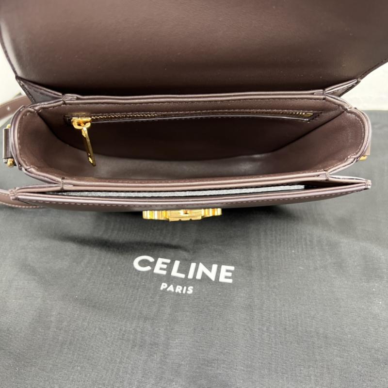 Celine Teen Besace Triomphe Coffee C35022