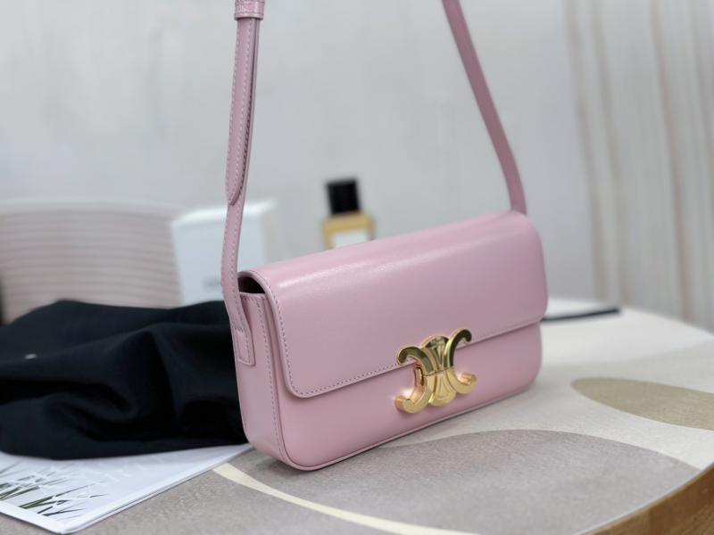 Celine Triomphe Shoulder Bag C35029 Pink