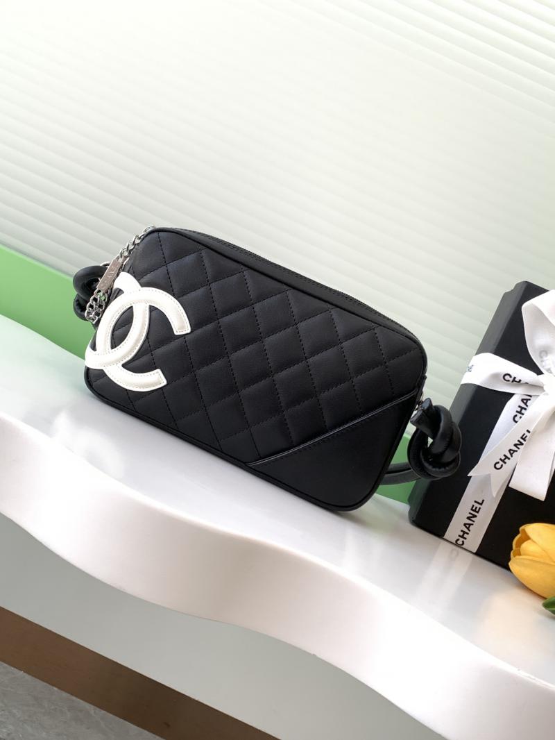 Chanel Calfskin Quilted Cambon Pochette Black AS6328