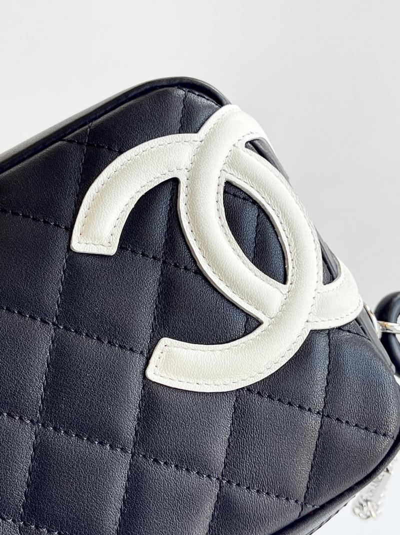 Chanel Calfskin Quilted Cambon Pochette Black AS6328