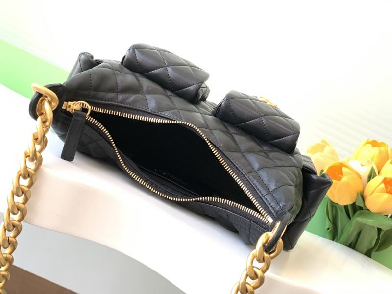 Chanel Lambskin Hobo Bag Black AS5339