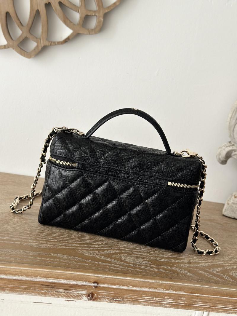 Chanel Long Vanity With Chain Black AP4407