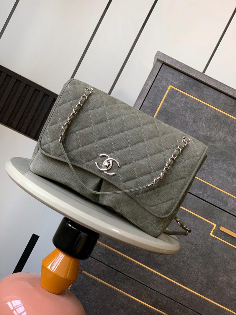 Chanel Natural Beauty Split Pocket Flap Bag Green A87009