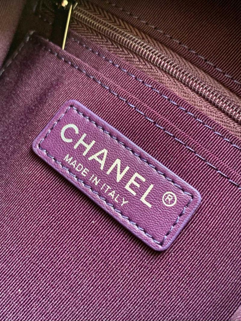 Chanel Vintage Suede Backpack Purple A12846