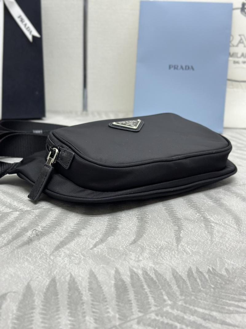 Prada Re-Nylon and Saffiano leather shoulder bag 2VH128