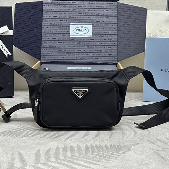 Prada Re-Nylon and Saffiano leather shoulder bag 2VH128