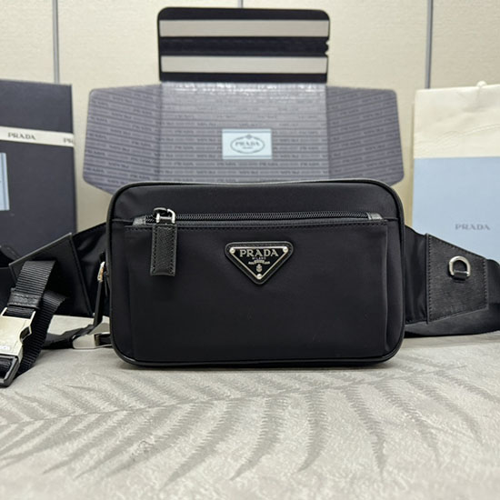 Prada Re-nylon and Saffiano Leather Belt Bag 2VL977