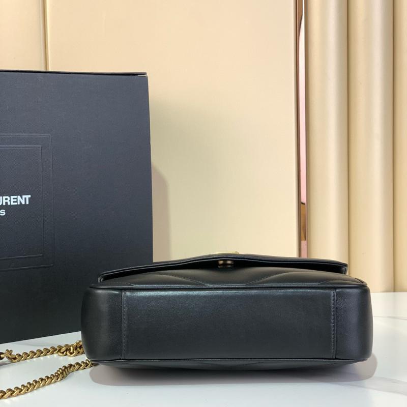 Saint Laurent Lambskin Loulou Small Bag Black 801437