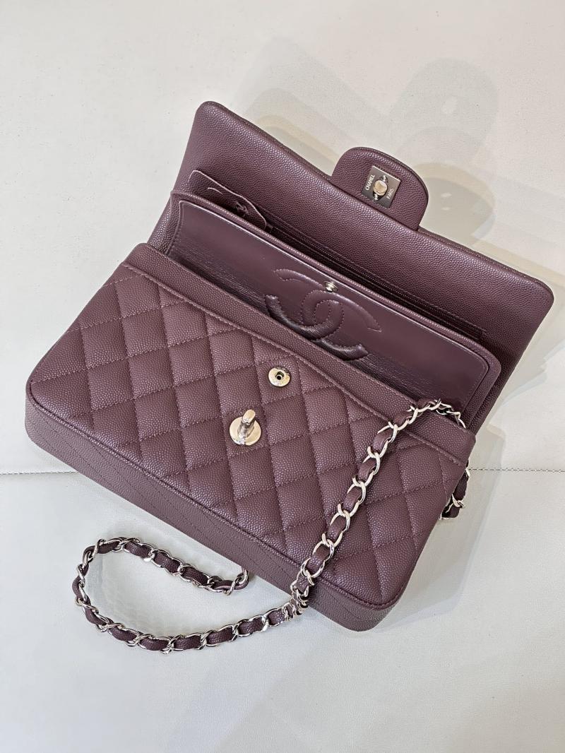 Small Chanel Grained Calfskin Flap Bag A01117