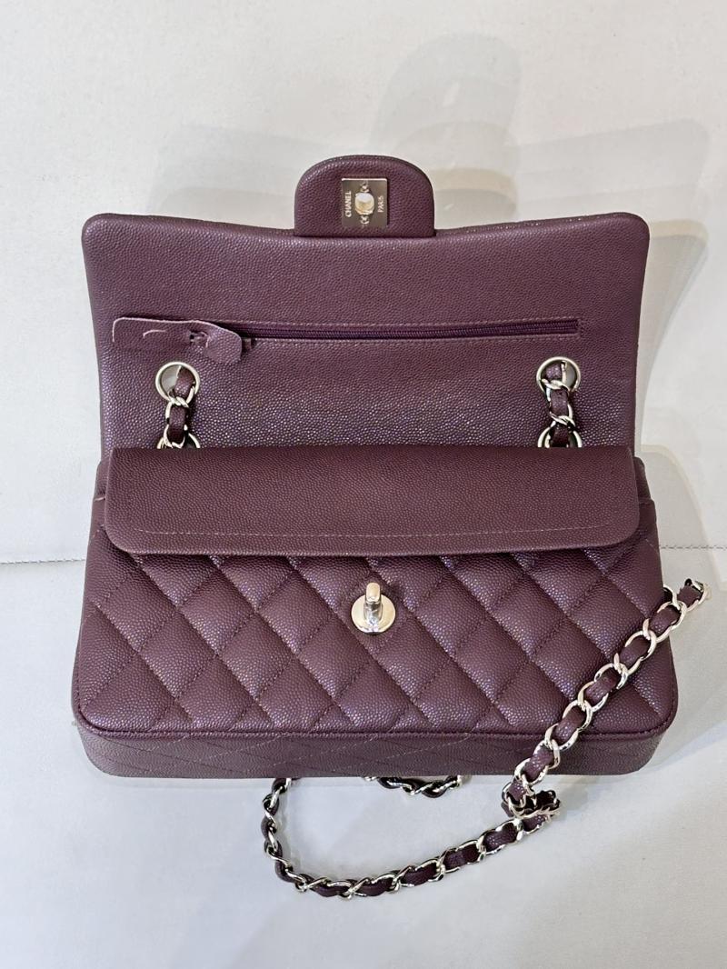 Small Chanel Grained Calfskin Flap Bag A01117