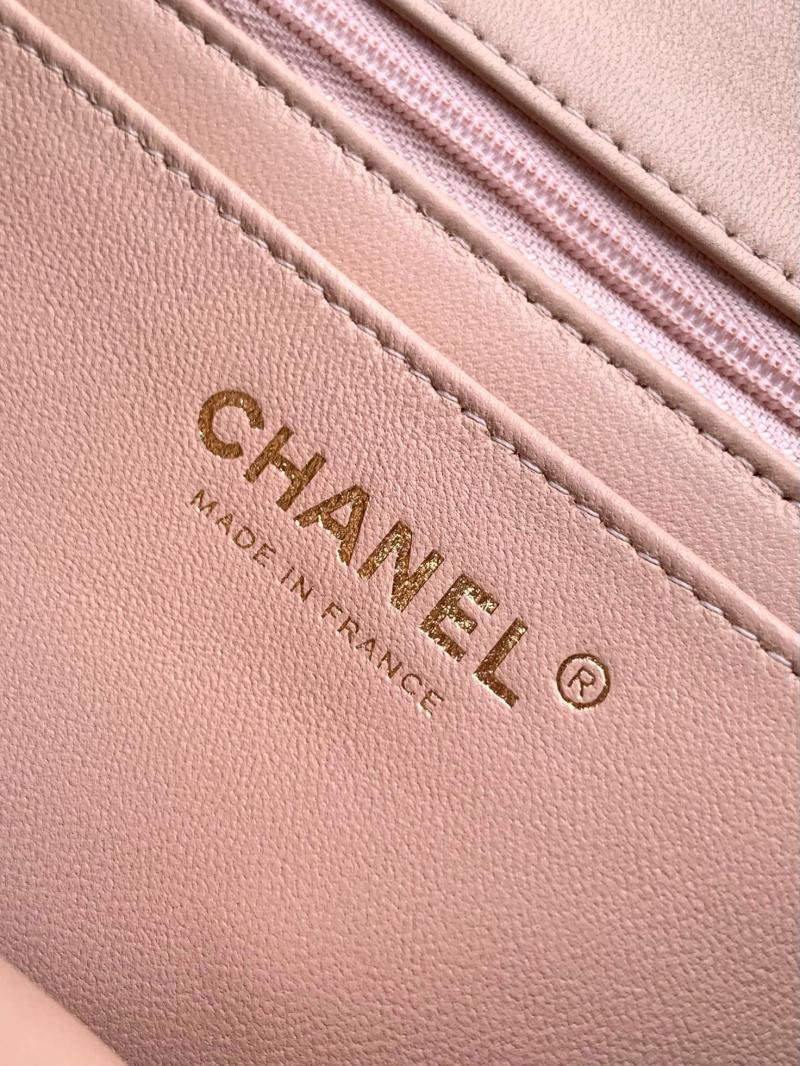 Small Chanel Tweed Flap Bag A01116 Light Pink