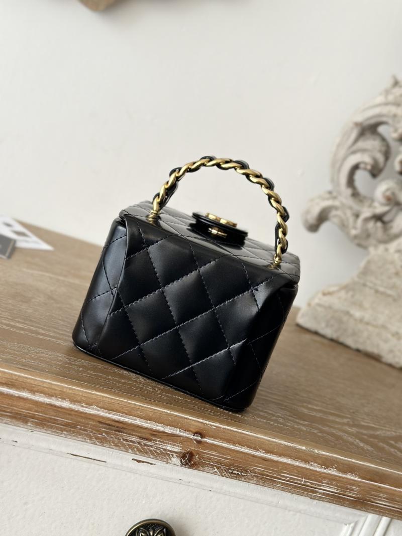 Small Chanel Vintage Vanity Case AS2227 Black