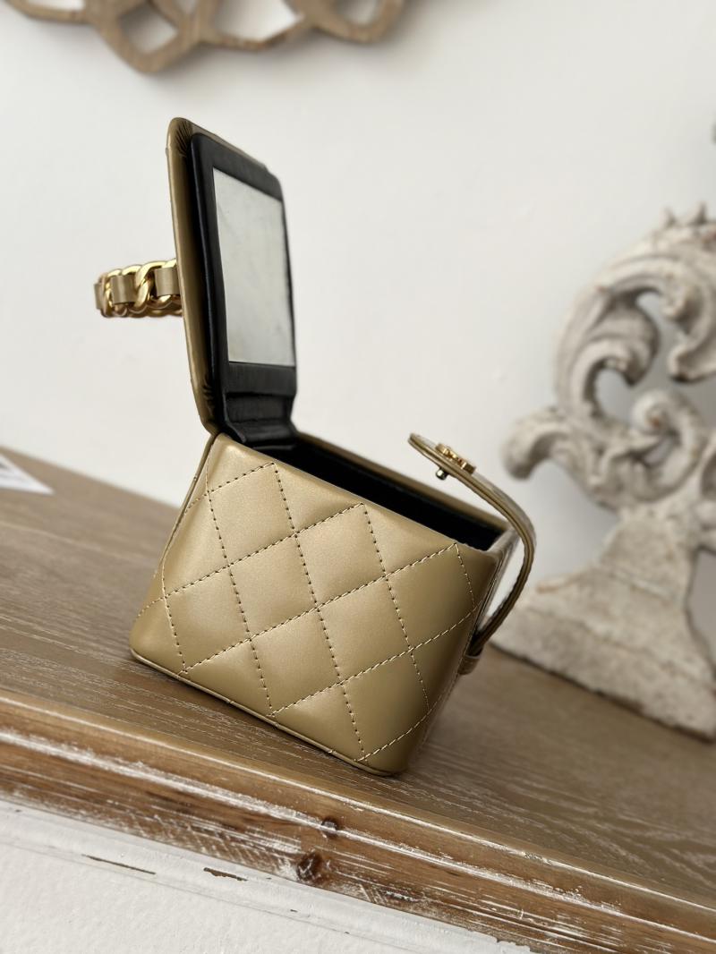 Small Chanel Vintage Vanity Case AS2227 Gold