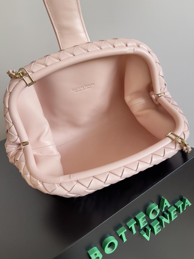 Bottega Veneta Lauren 1980 Leather Clutch 785807 Pink