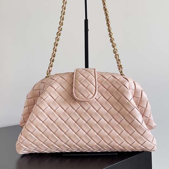 Bottega Veneta Lauren 1980 Leather Clutch 785807 Pink