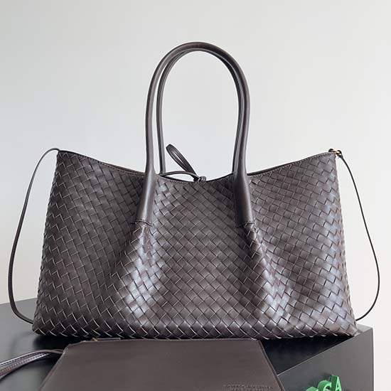 Bottega Veneta Pinacoteca Tote Bag 817166 Chocolate