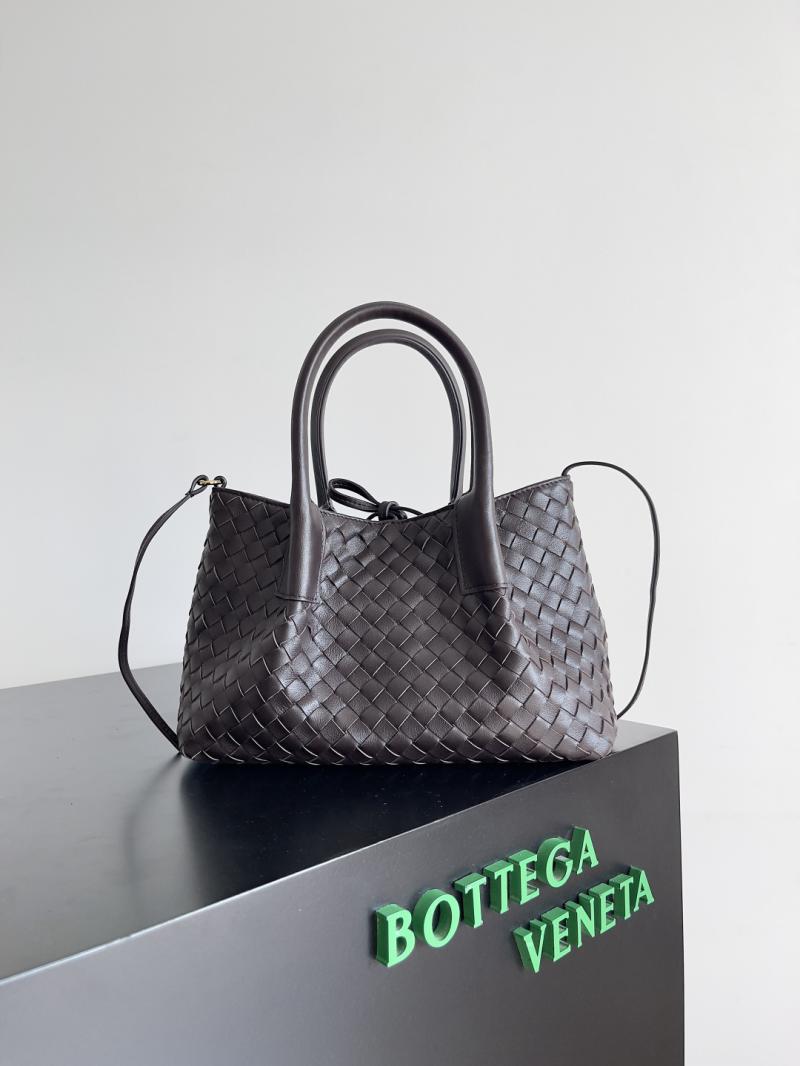 Bottega Veneta Small Pinacoteca Tote Bag 819004 Chocolate