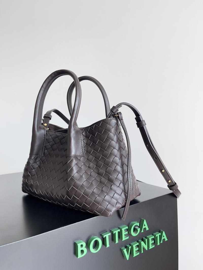 Bottega Veneta Small Pinacoteca Tote Bag 819004 Chocolate